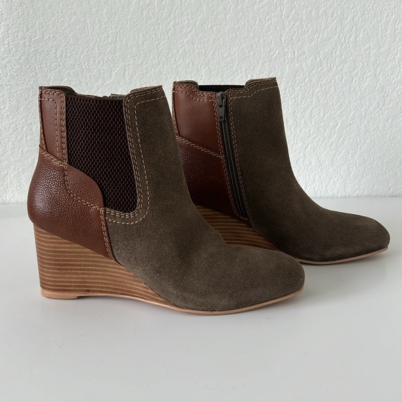 NWOB DIBA True Drum Roll Wedge Booties - Picture 6 of 16